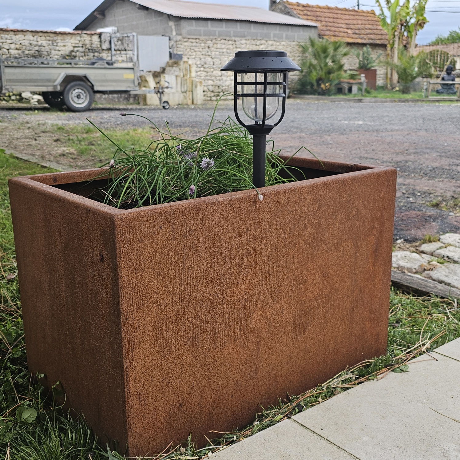 jardinière en acier corten 